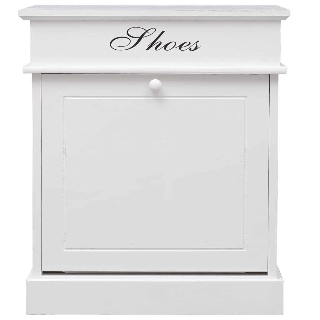 Sapateira 50x28x58 cm madeira de paulownia branco