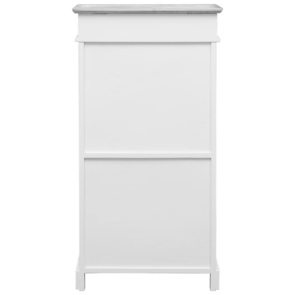 Sapateira 50x28x98 cm madeira de paulownia branco