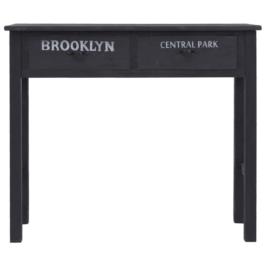 Mesa consola 90x30x77 cm madeira branco antigo