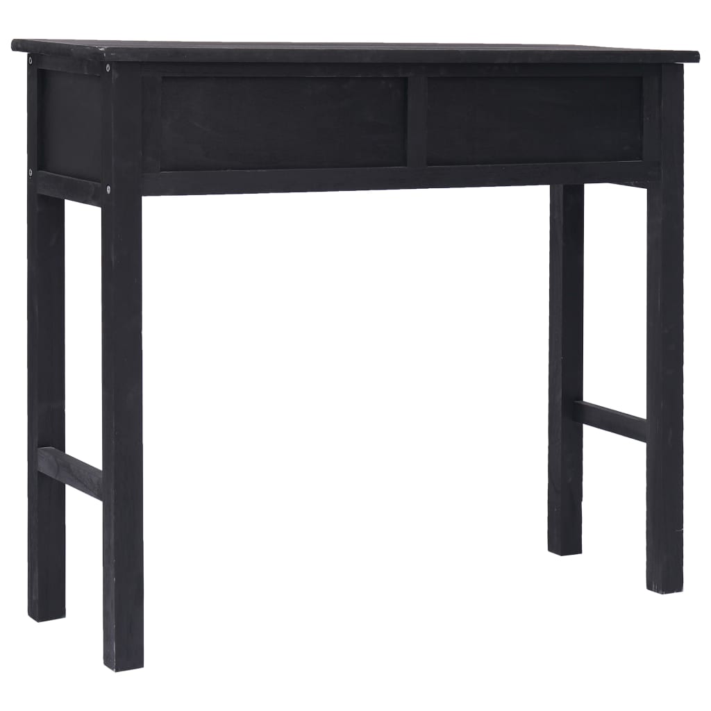 Mesa consola 90x30x77 cm madeira branco antigo