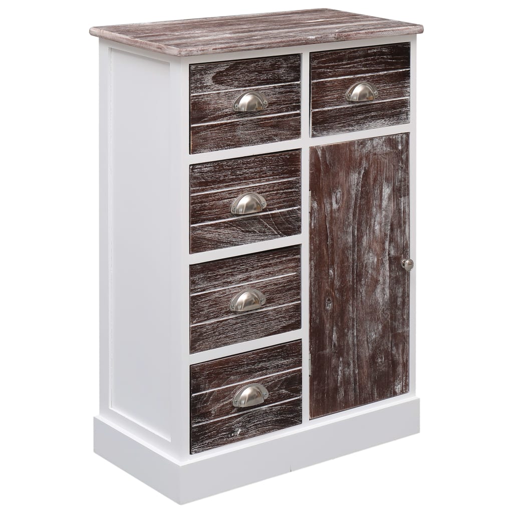 Aparador com 10 gavetas 113x30x79 cm madeira branco