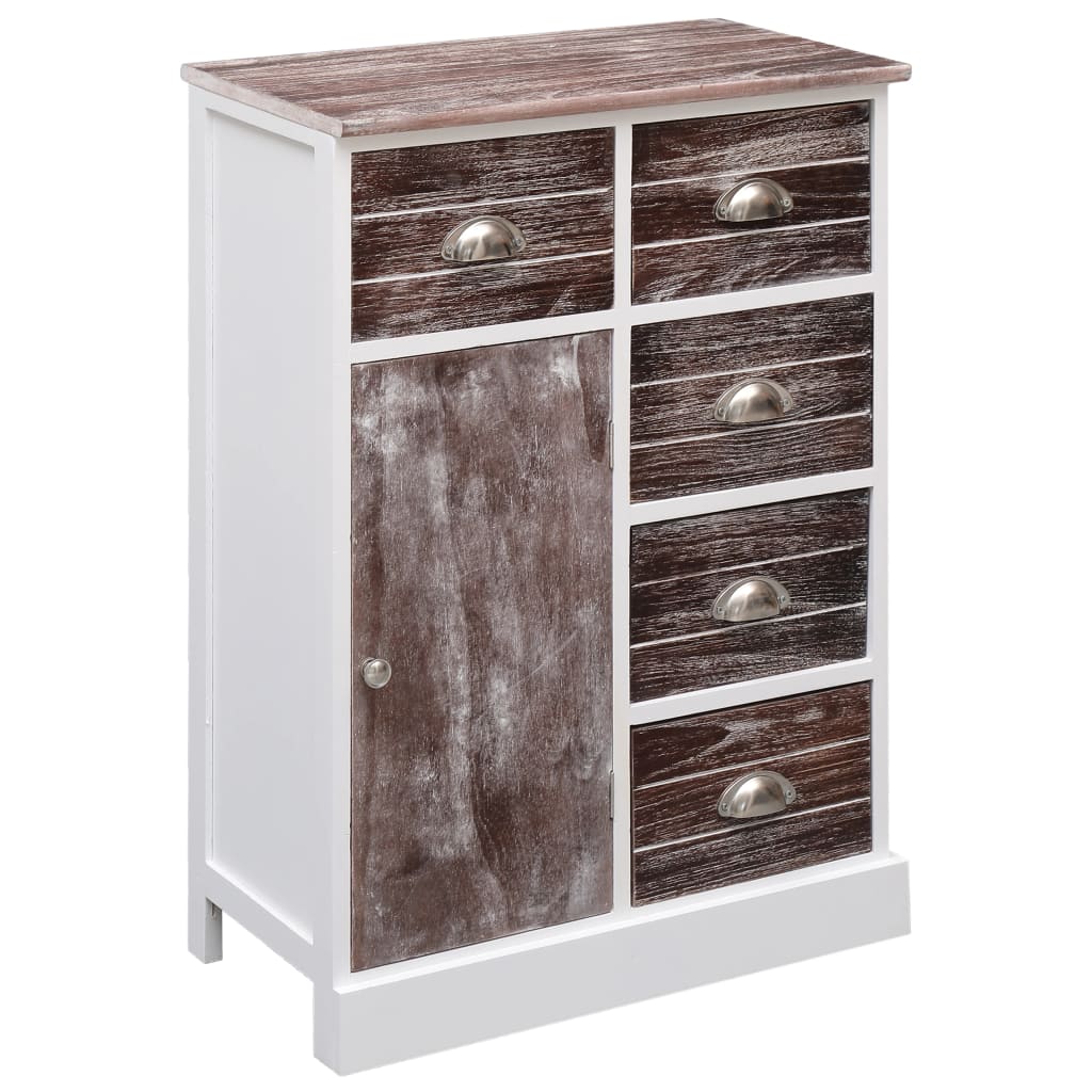 Aparador com 10 gavetas 113x30x79 cm madeira branco