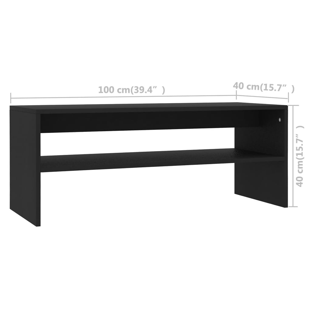 Mesa de centro 100x40x40 cm derivados de madeira branco