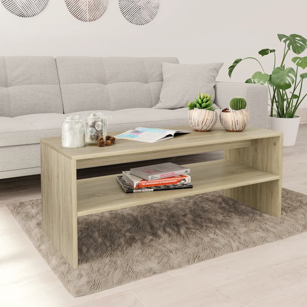 Mesa de centro 100x40x40 cm derivados de madeira branco