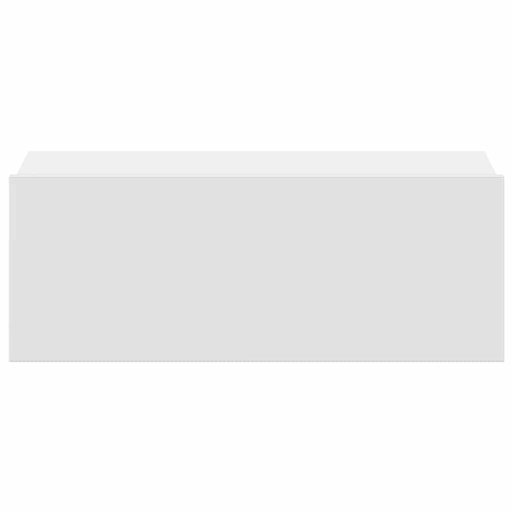 Mesa de cabeceira suspensa 40x30x15 cm derivados madeira branco