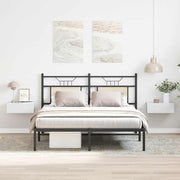 Mesas de cabeceira flutuantes 2 pcs derivados de madeira branco