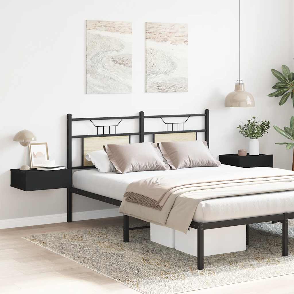 Mesa de cabeceira suspensa 2 pcs 40x30x15 cm cinzento brilhante