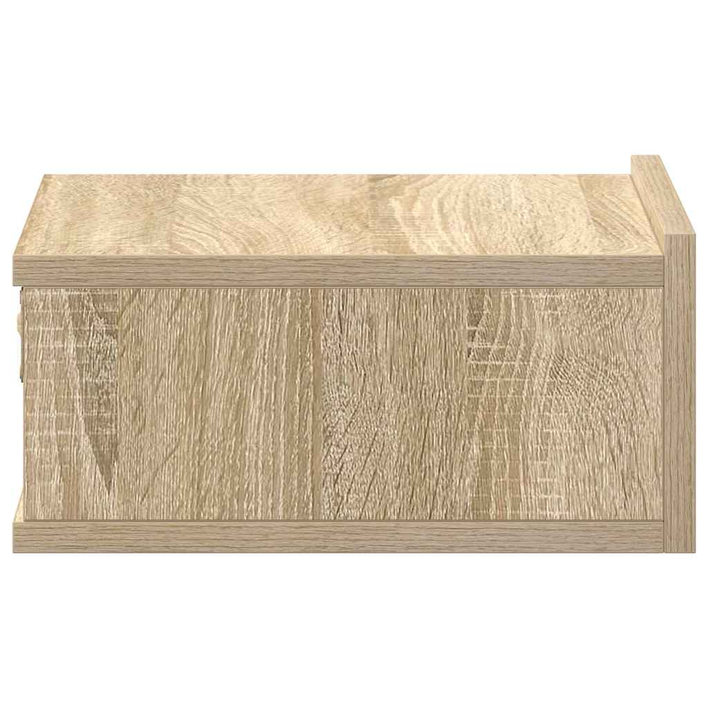 Mesa de cabeceira suspensa 40x30x15 cm derivados madeira branco