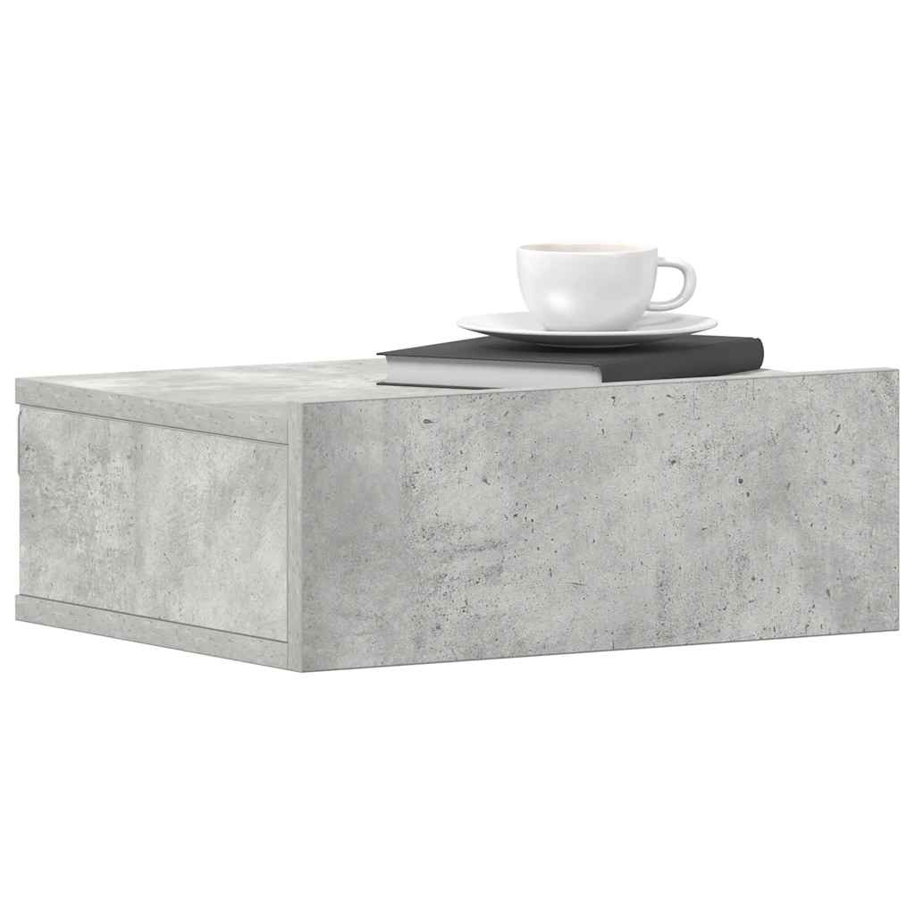 Mesa de cabeceira suspensa 40x30x15 cm derivados madeira branco