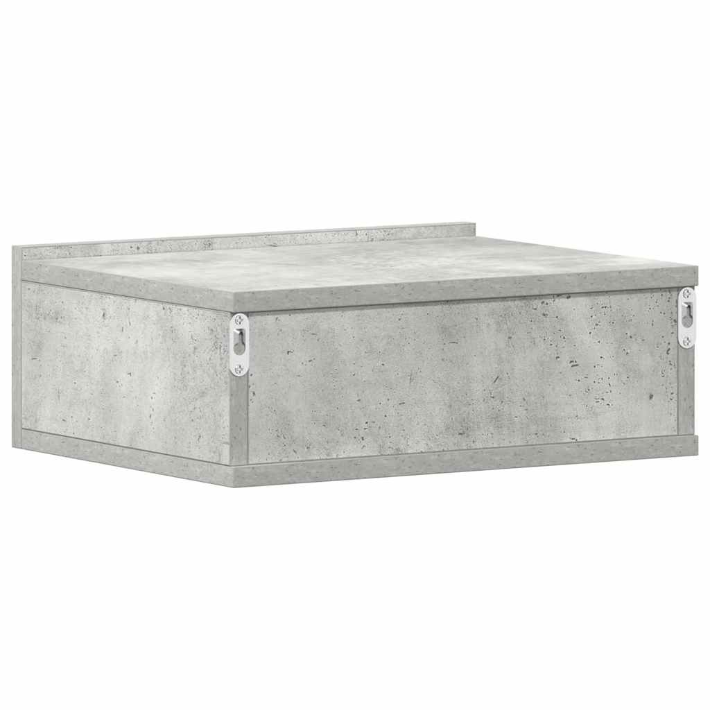 Mesa de cabeceira suspensa 40x30x15 cm derivados madeira branco