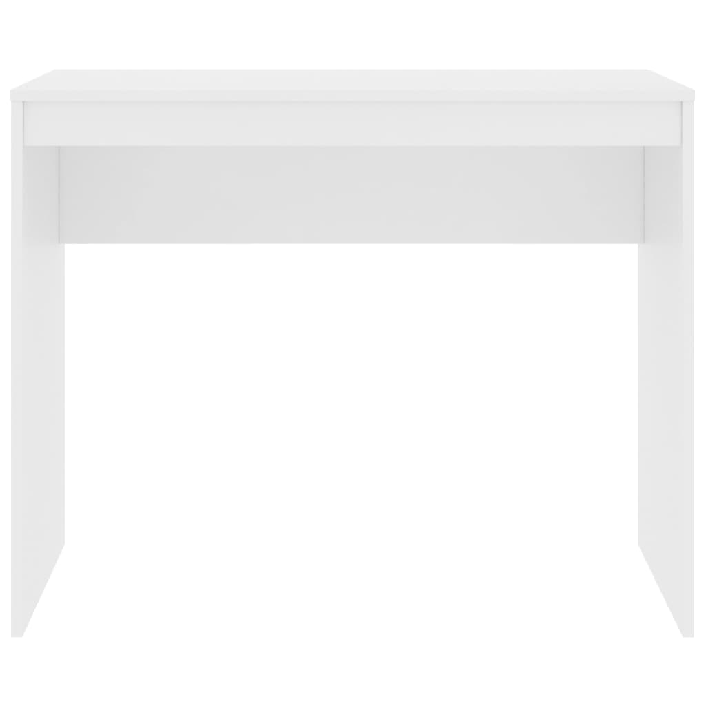 Secretária 90x40x72 cm derivados de madeira branco brilhante