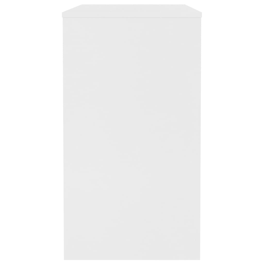 Secretária 90x40x72 cm derivados de madeira branco brilhante