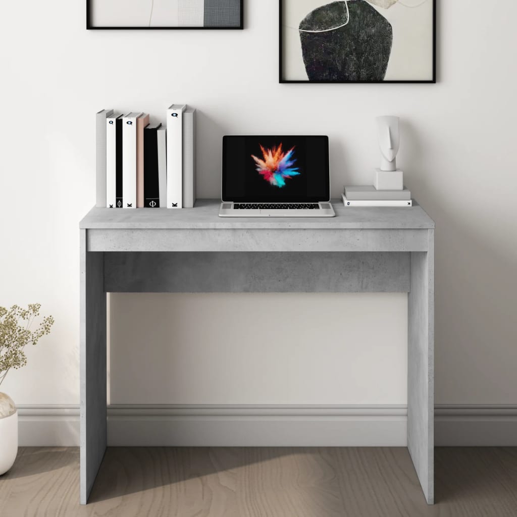 Secretária 90x40x72 cm derivados de madeira branco brilhante