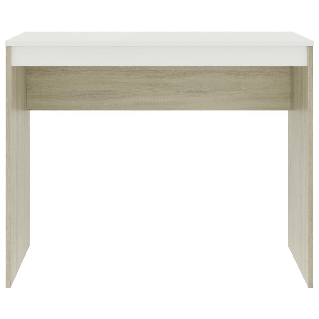 Secretária 90x40x72 cm derivados de madeira branco brilhante