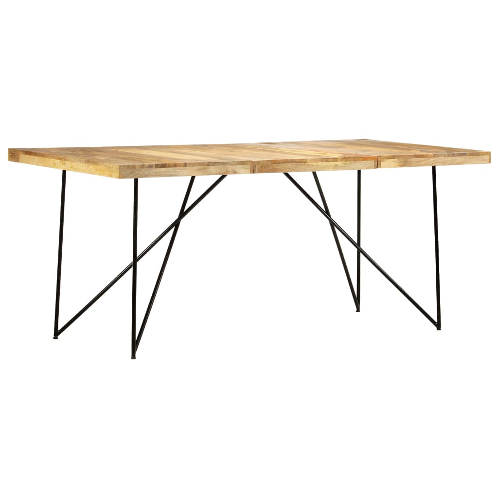 Mesa de jantar 180x90x76 cm madeira de mangueira maciça