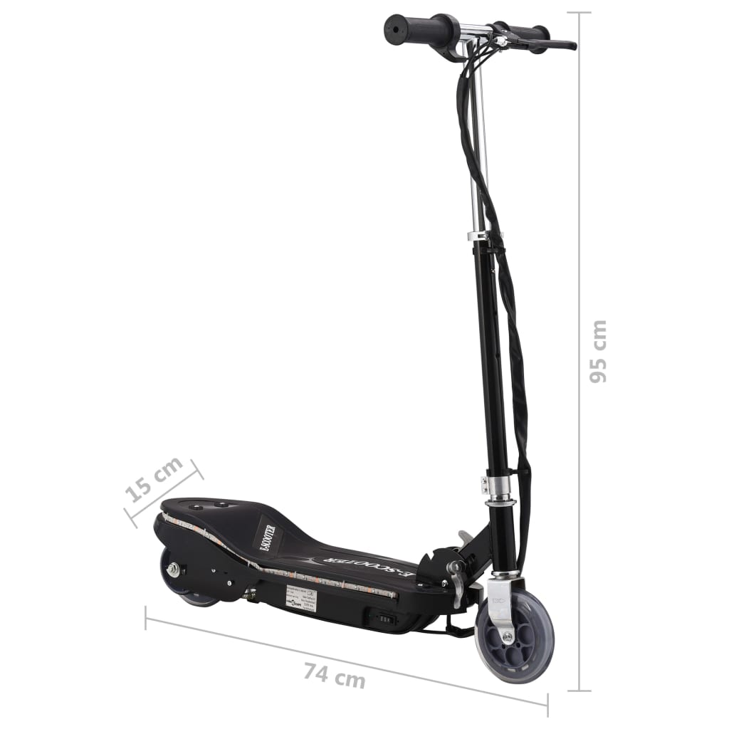 Trotinete/scooter elétrica com LEDs 120 W preto