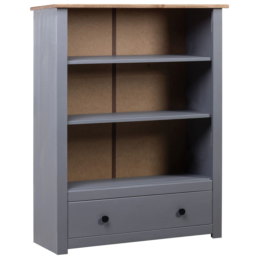 Estante 80x35x110 cm madeira de pinho maciça Panama branco