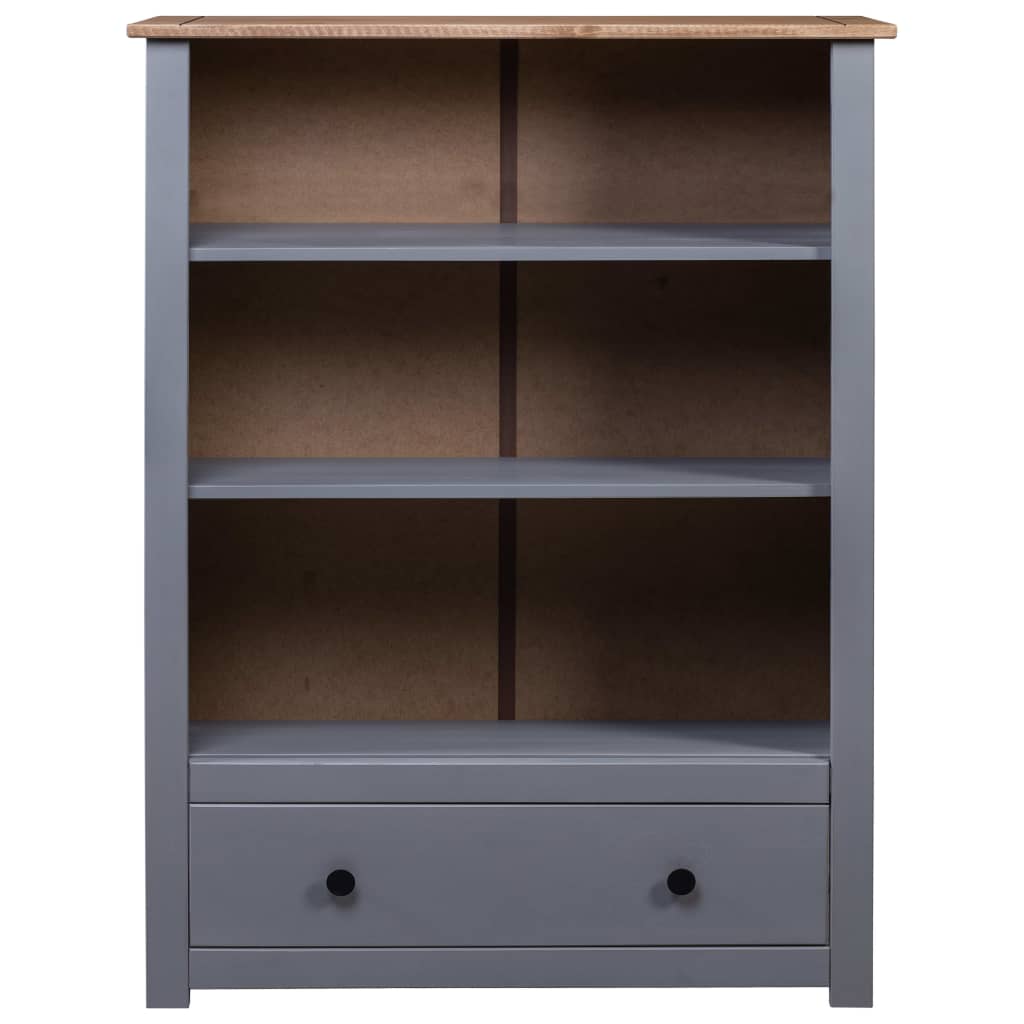 Estante 80x35x110 cm madeira de pinho maciça Panama branco