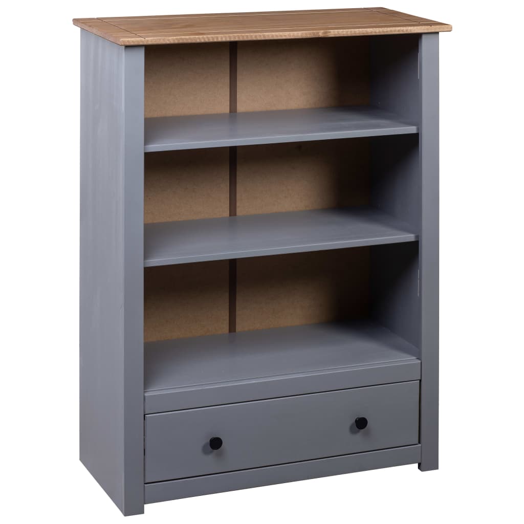 Estante 80x35x110 cm madeira de pinho maciça Panama branco