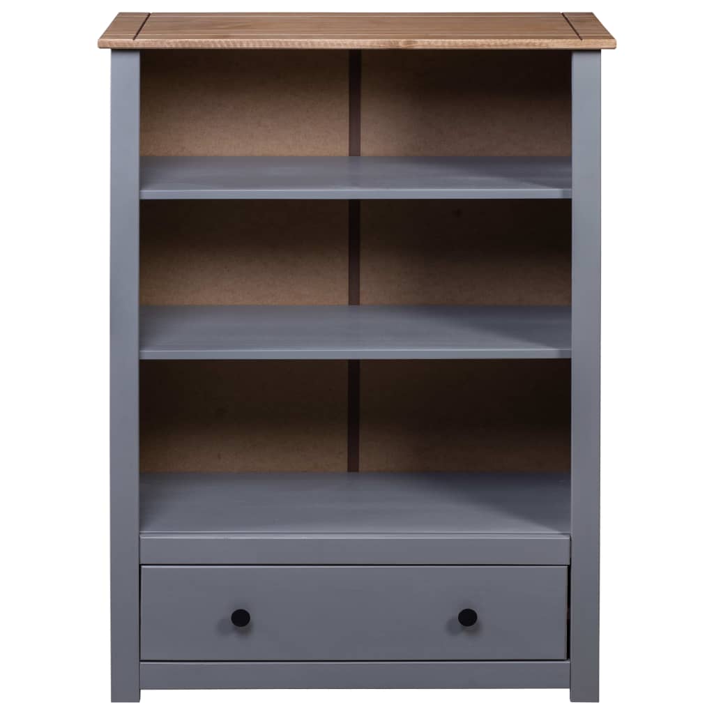 Estante 80x35x110 cm madeira de pinho maciça Panama branco