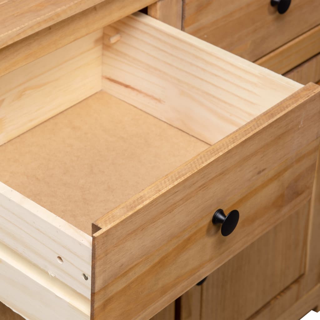 Aparador 93x40x80 cm pinho maciço Panama branco