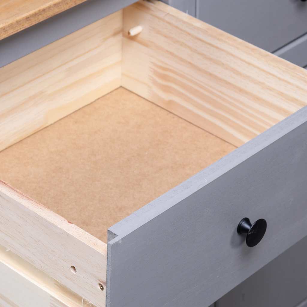 Aparador 135x40x80 cm pinho maciço panama branco