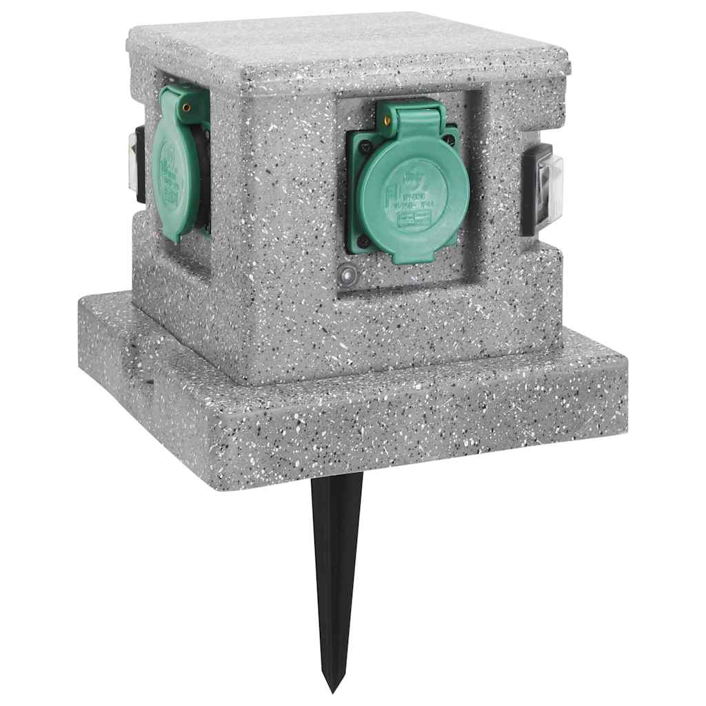 Tomada para jardim com sensor de crepúsculo plástico