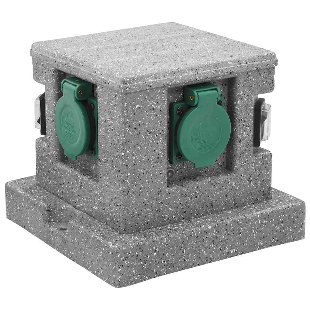 Tomada para jardim com sensor de crepúsculo plástico