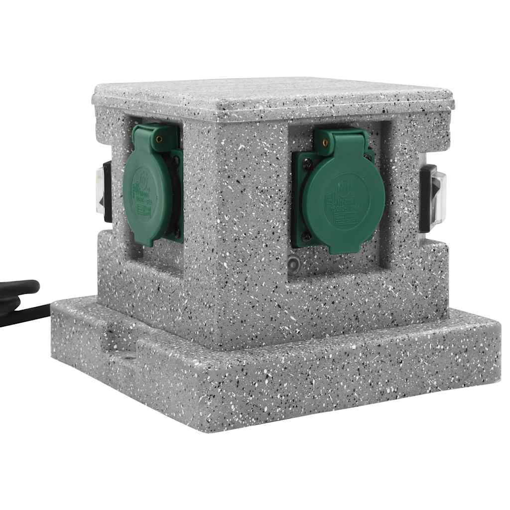 Tomada para jardim com sensor de crepúsculo plástico