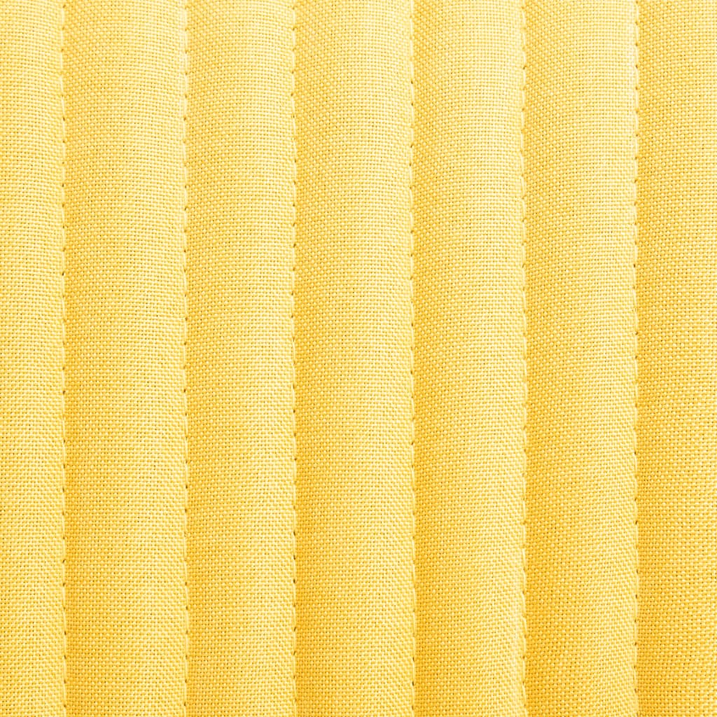 Cadeiras de jantar 6 pcs tecido amarelo