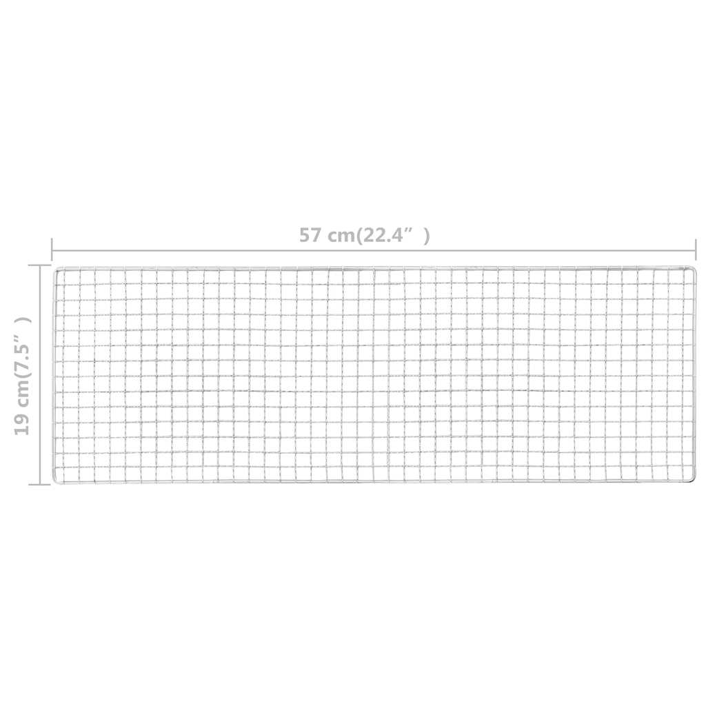 Churrasqueira portátil para campismo 60x22,5x33 cm