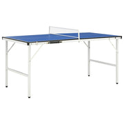Mesa de pingue-pongue de 5 pés com rede 152x76x66 cm azul