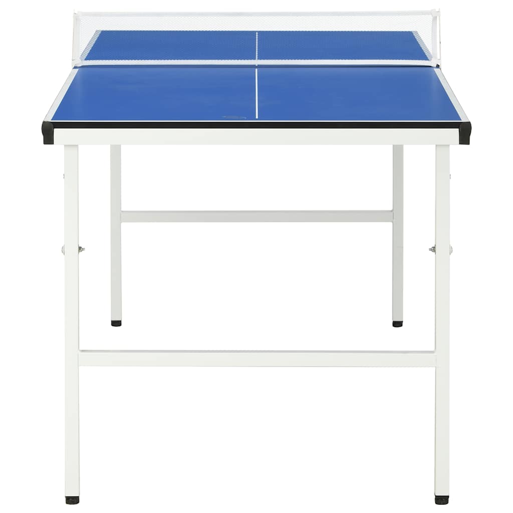 Mesa de pingue-pongue de 5 pés com rede 152x76x66 cm azul