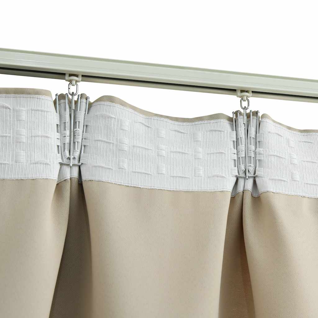 Cortinas blackout com ganchos 2 pcs 140x245 cm antracite
