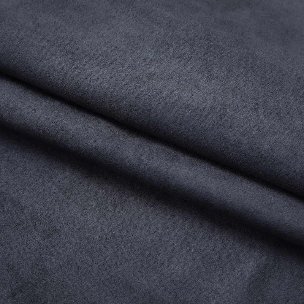Cortinas blackout com ganchos 2 pcs 140x245 cm antracite