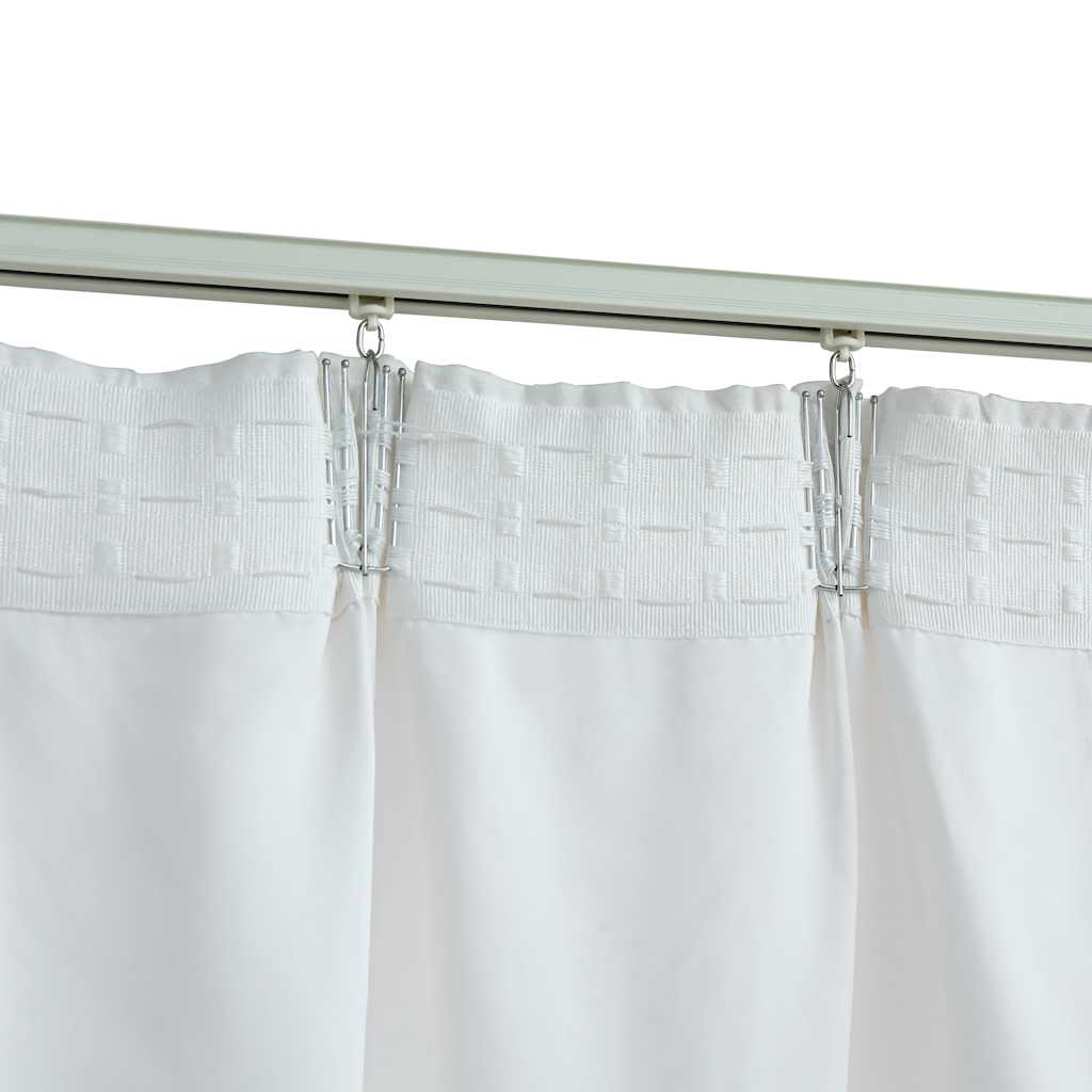 Cortinas blackout com ganchos 2 pcs 140x245 cm antracite