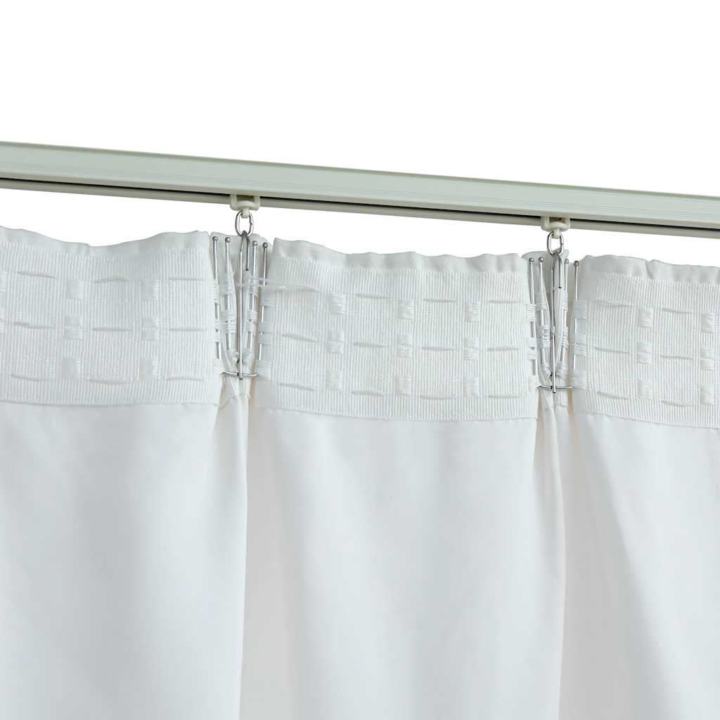 Cortinas blackout com ganchos 2 pcs 140x245 cm antracite
