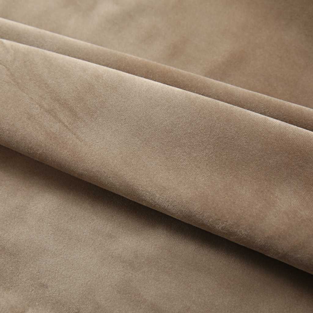 Cortinas blackout com ganchos 2 pcs 140x225 cm veludo antracite
