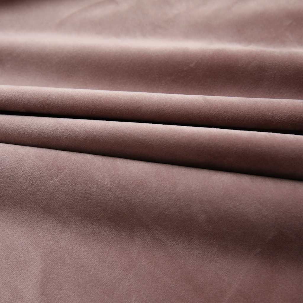 Cortinas blackout com ganchos 2 pcs 140x225 cm veludo antracite