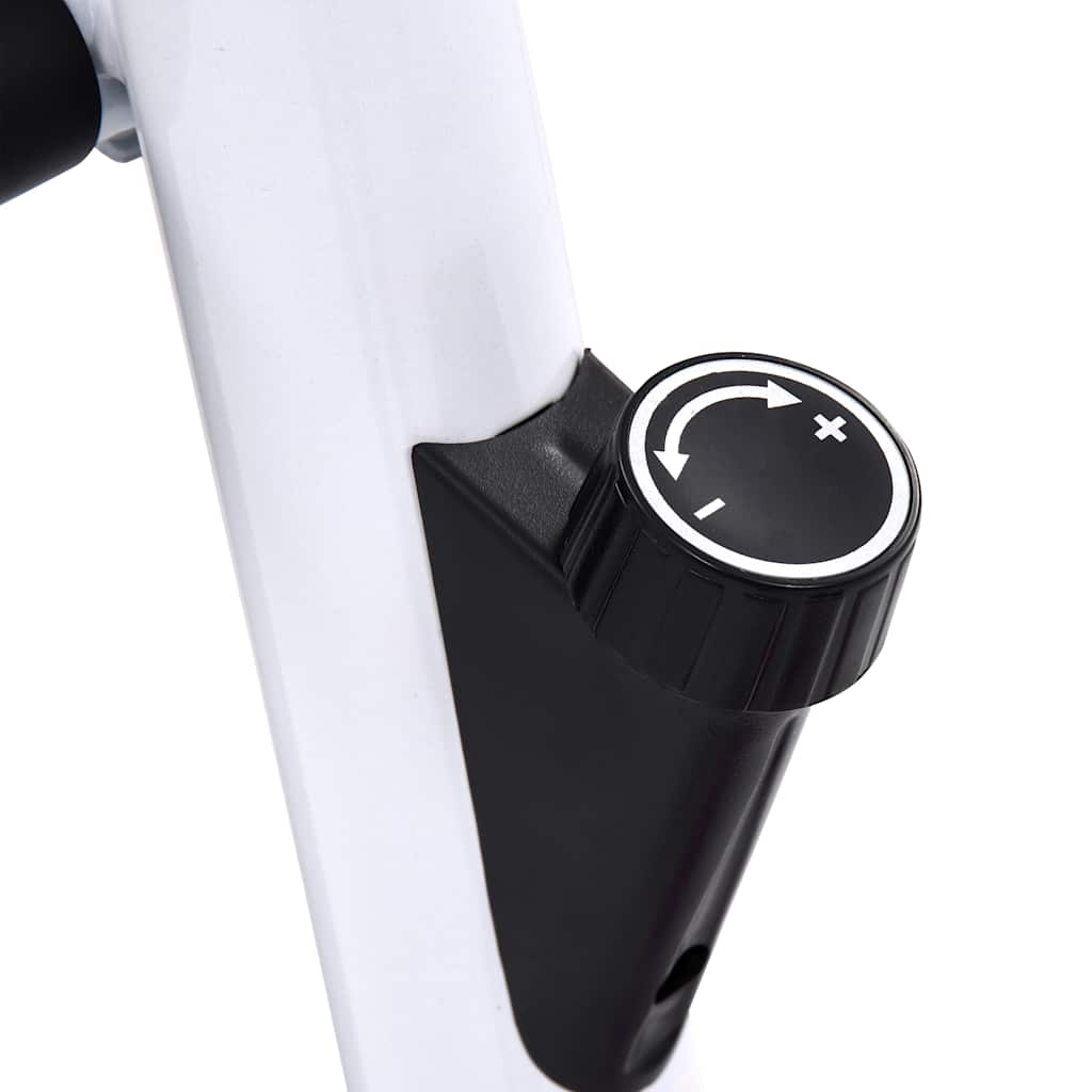 Bicicleta estática com resistência por cinta azul