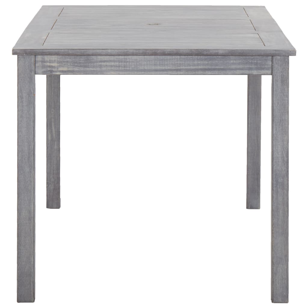 5 pcs conjunto de jantar para exterior acácia maciça cinzento