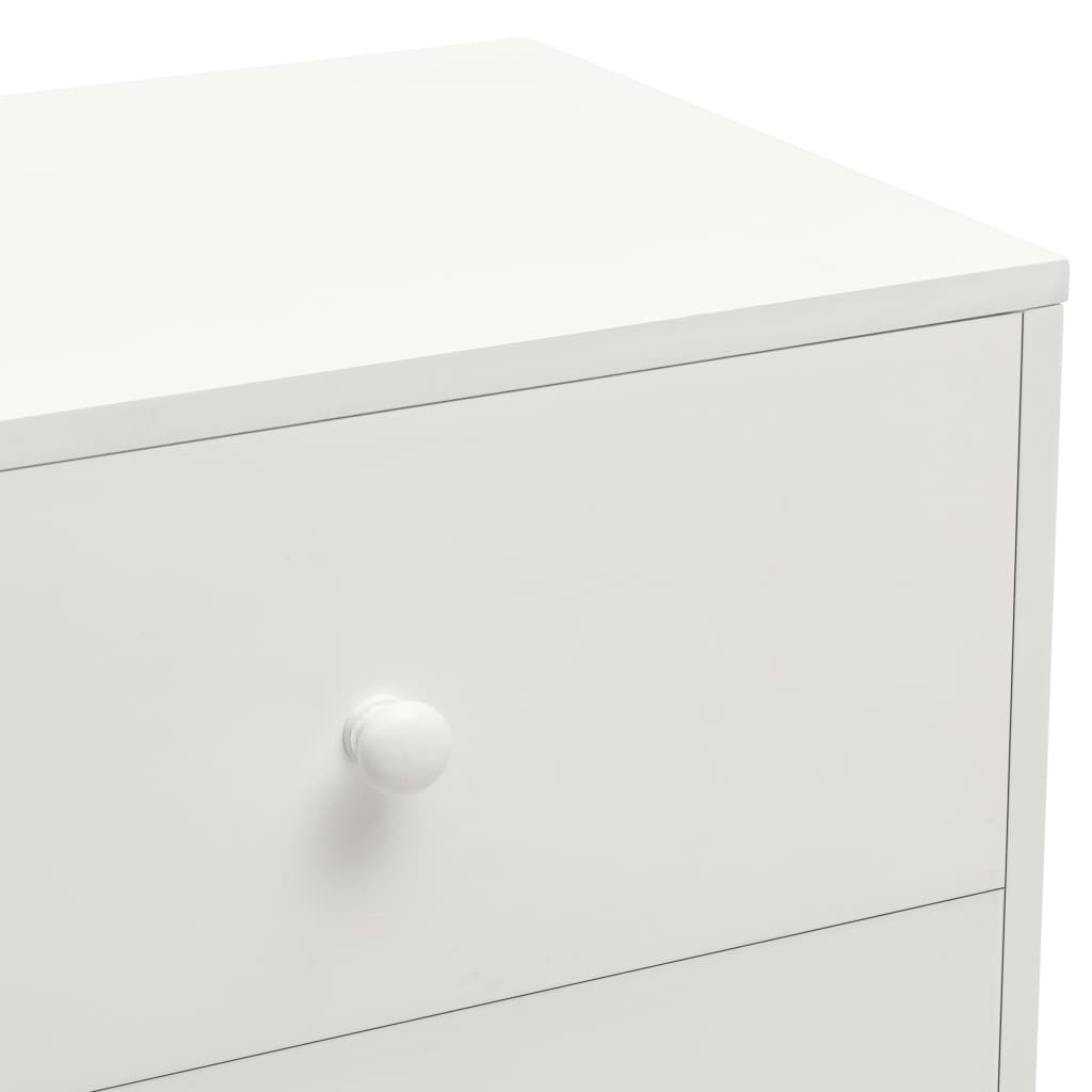 Mesas cabeceira 2 pcs 40x30x50cm madeira de pinho maciça branco