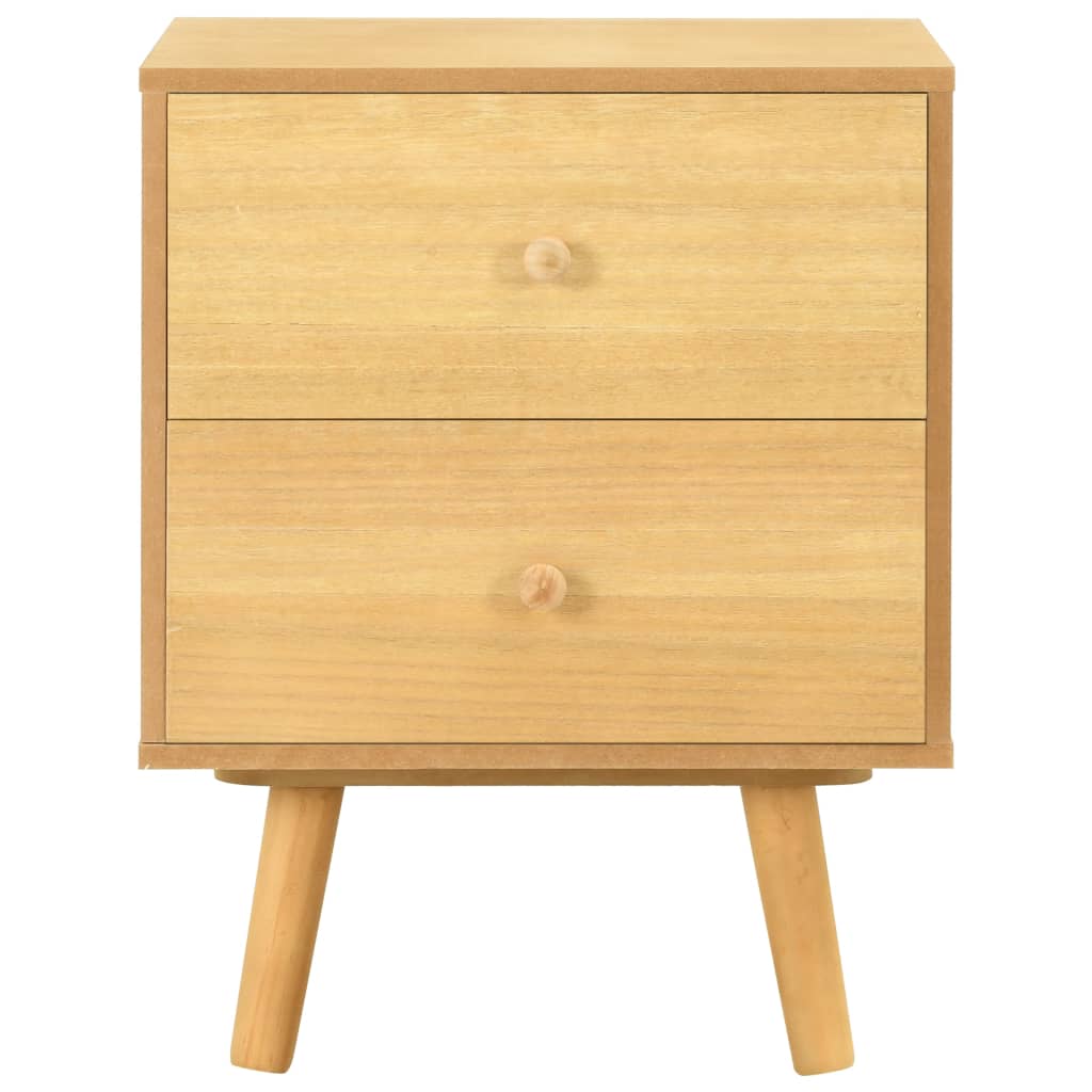 Mesas cabeceira 2 pcs 40x30x50cm madeira de pinho maciça branco