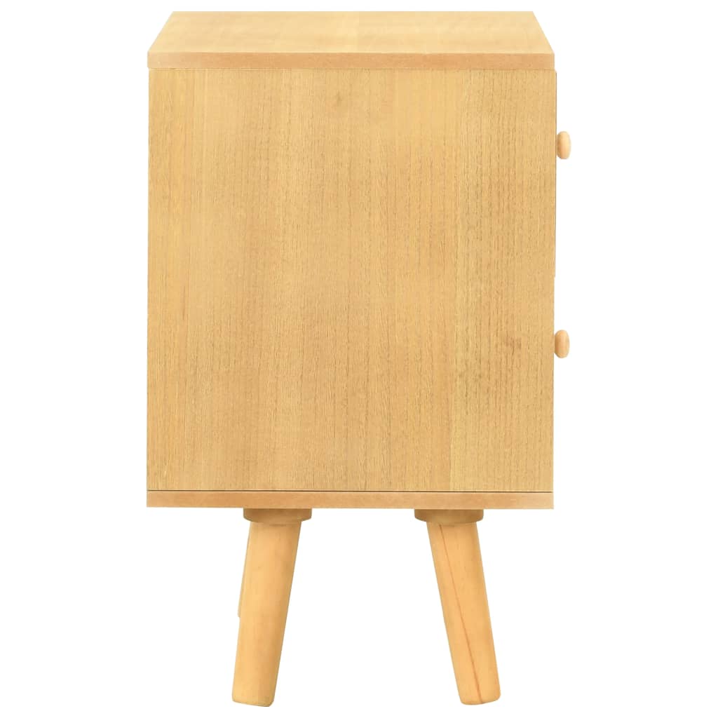 Mesas cabeceira 2 pcs 40x30x50cm madeira de pinho maciça branco