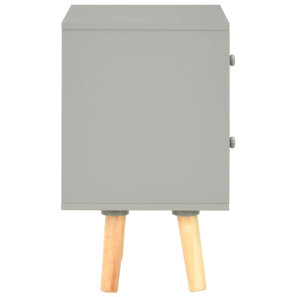 Mesas cabeceira 2 pcs 40x30x50cm madeira de pinho maciça branco