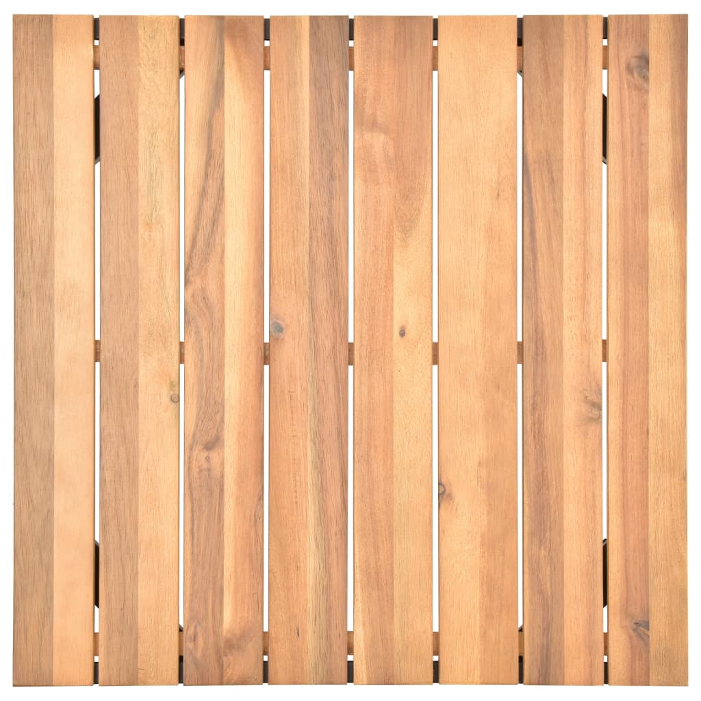 4 pcs conj. lounge jardim c/ almofadões madeira acácia maciça