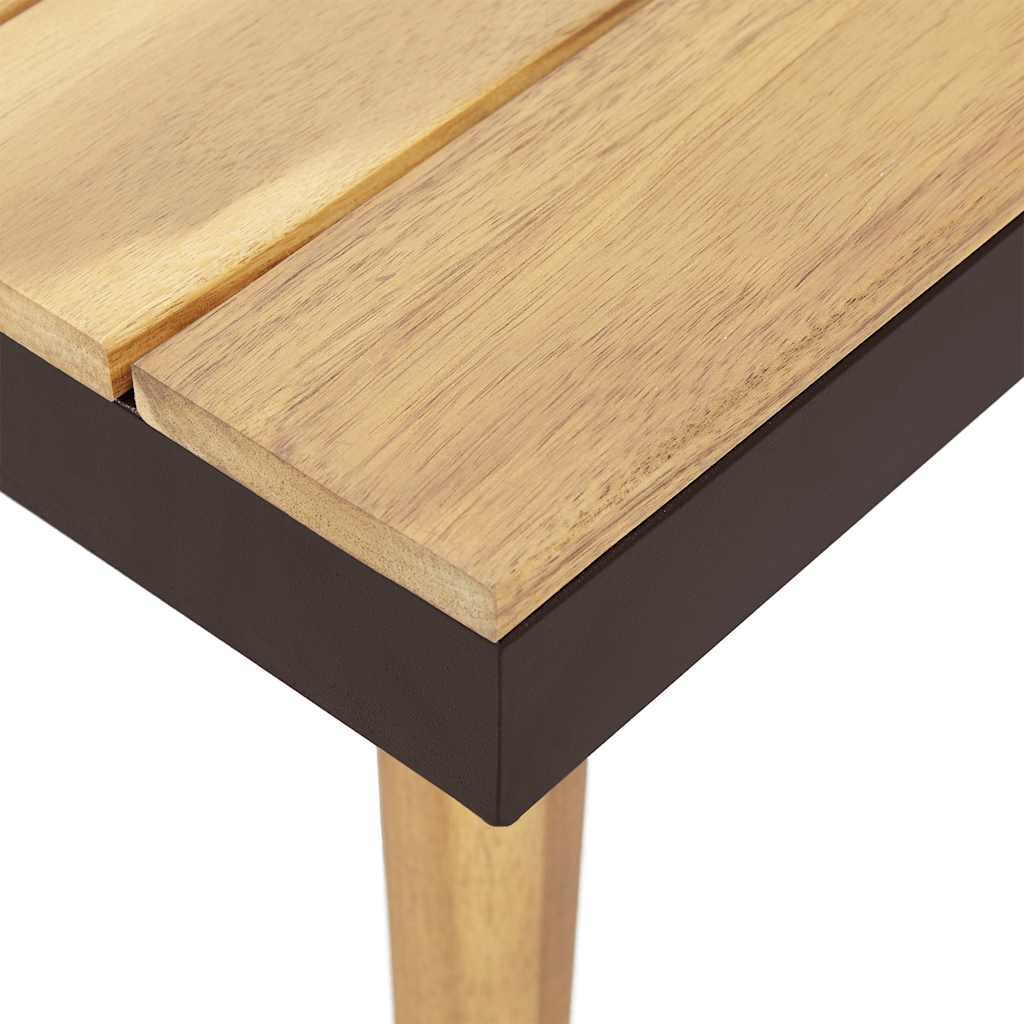 7 lugares conjunto lounge jardim + almofadões acácia castanho