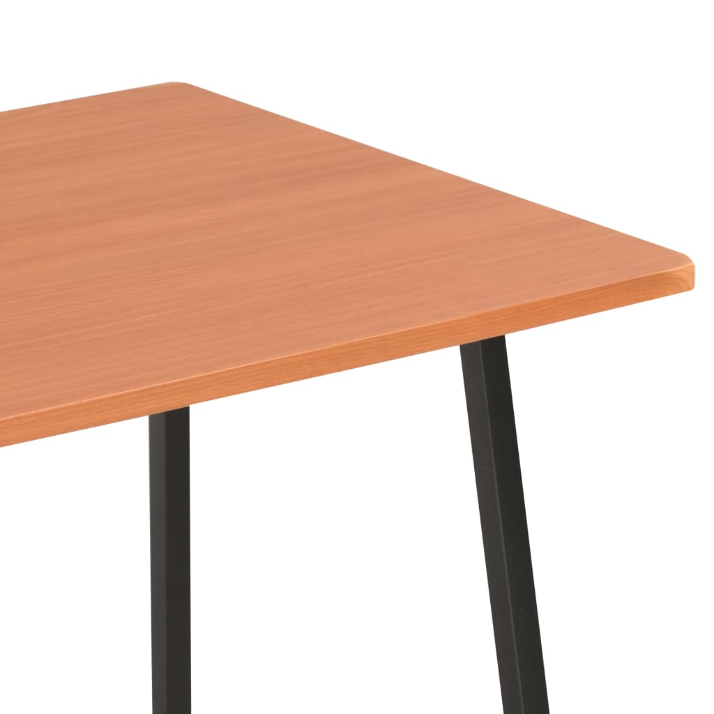 Secretária c/ unidade prateleiras 102x50x117cm preto e castanho