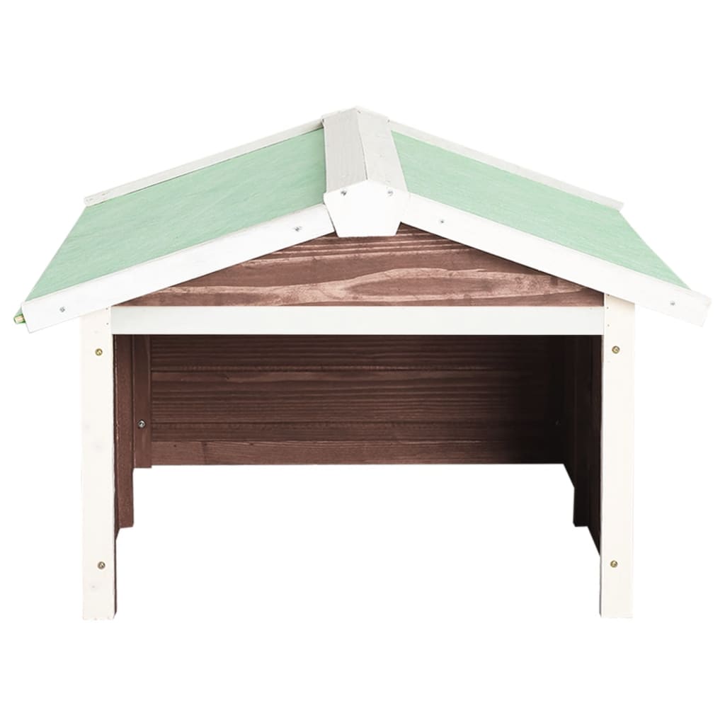 Abrigo p/ cortador de relva 72x87x50 cm abeto cinzento e branco