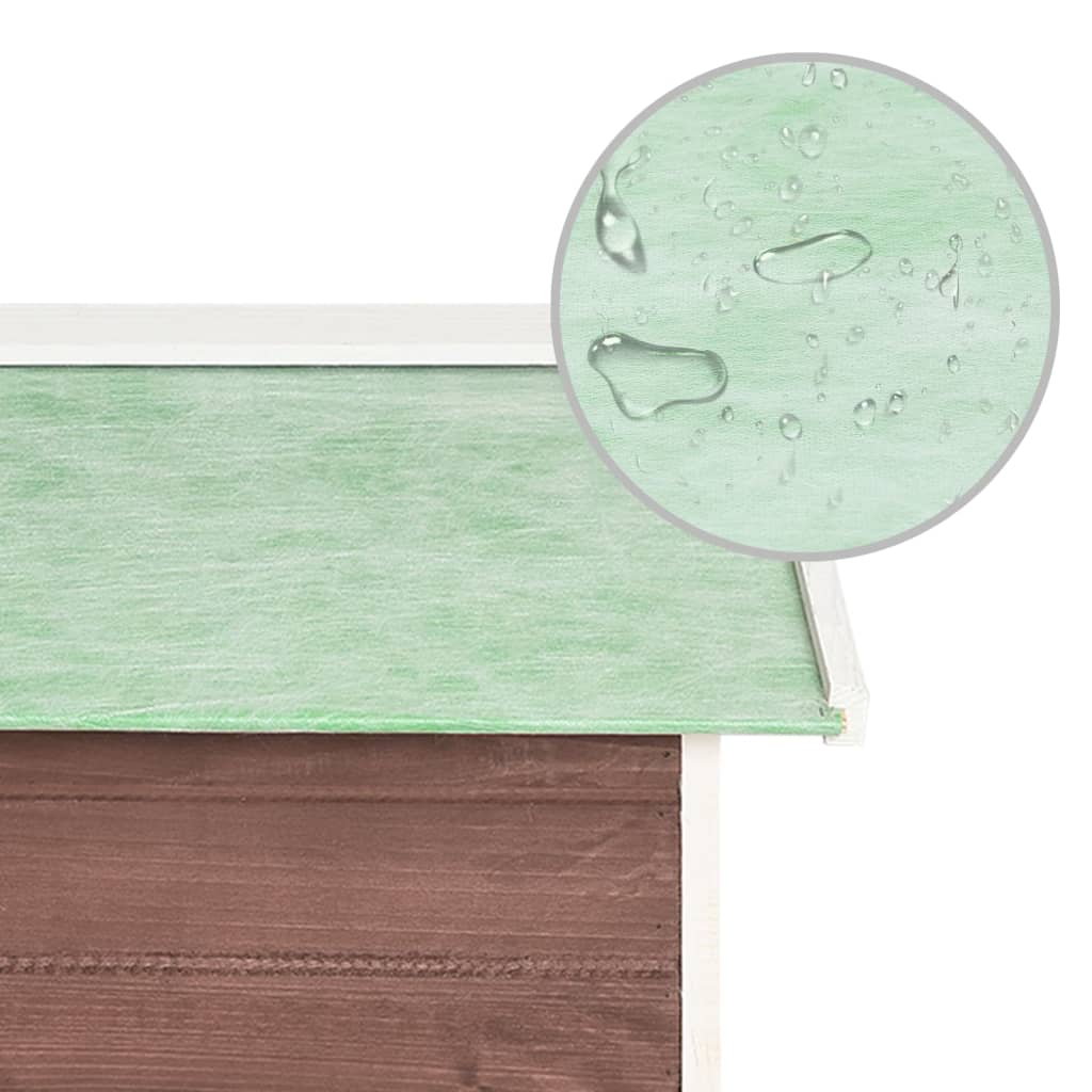 Abrigo p/ cortador de relva 72x87x50 cm abeto cinzento e branco